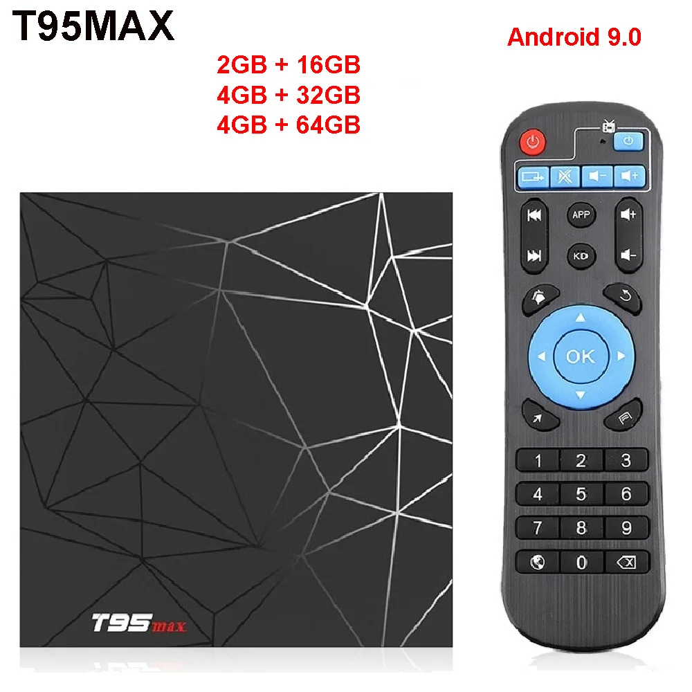 Android 9,0 tv Box 4 ГБ 32 ГБ 64 Гб T95 Max Smart tv BOX Allwinner H6 quad core 6K HDR 2,4 ГГц Wifi проигрыватель Google T95MAX телеприставка