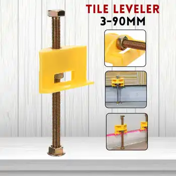 

10pcs Tile Locator Manual Wall Tiles Regulator Height Adjustment Positioner Leveler Ceramic Fine Thread Rising Construction Tool