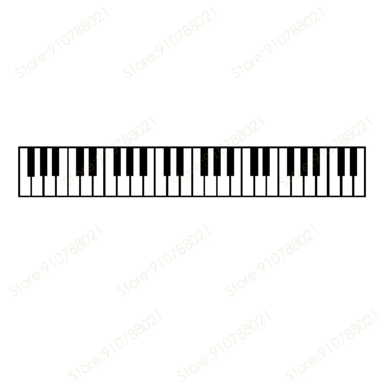 Description Picture 4 of itemModern Musical Instrument Decor Piano Keys Wall Decal Vinyl Art Interior Design Concert Music Room Sticker Wallpaper Murals S507