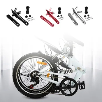 

Bike Left Right Crank 9/10/11 Speed Folding Bike 130BCD 170mm Arm Crank MTB Road Bike Bicycle Accessories Black/Red/Silver