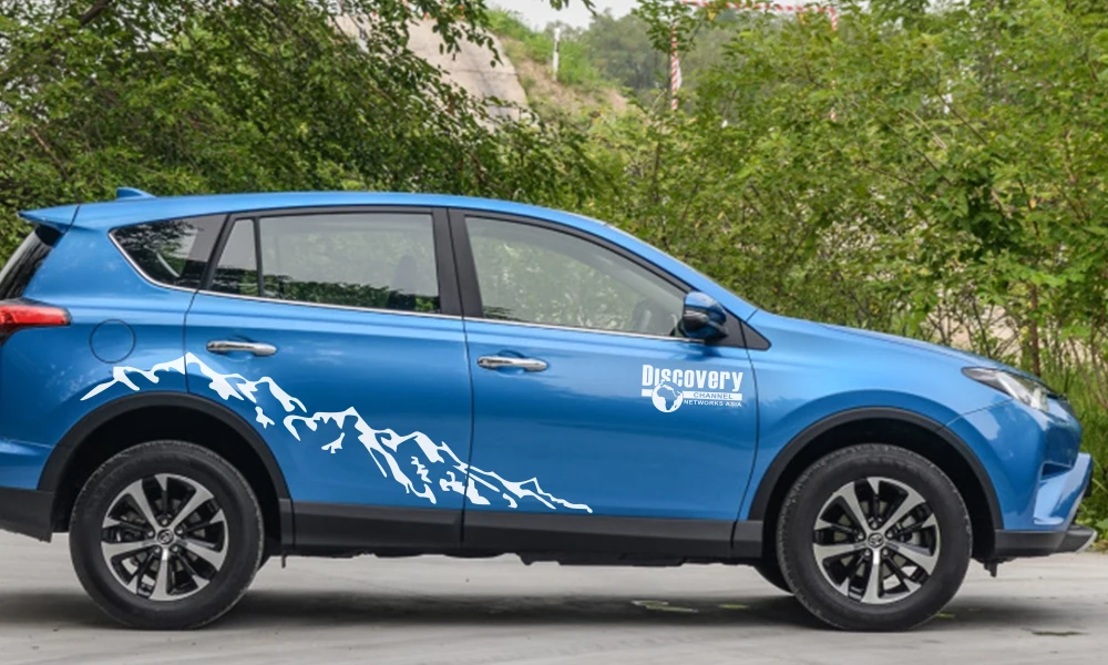 Наклейки на боковые двери автомобиля виниловая пленка Авто DIY Стайлинг наклейки для Toyota Prado Land Cruiser Highlander rav4 автомобильные принадлежности для тюнинга