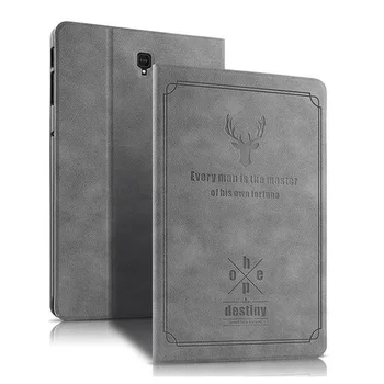 

Deer Pattern PU Leather Case For Samsung Tab S4 10.5 T830 T835 SM T835 Cover For Samsung Tab S4 10.5 inch 2018 Case + film + Pen