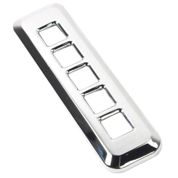 

Car Chrome Carbon Fiber Door Lock Button Keyboard Trim Strip for Ford F150 Raptor 2017-2019