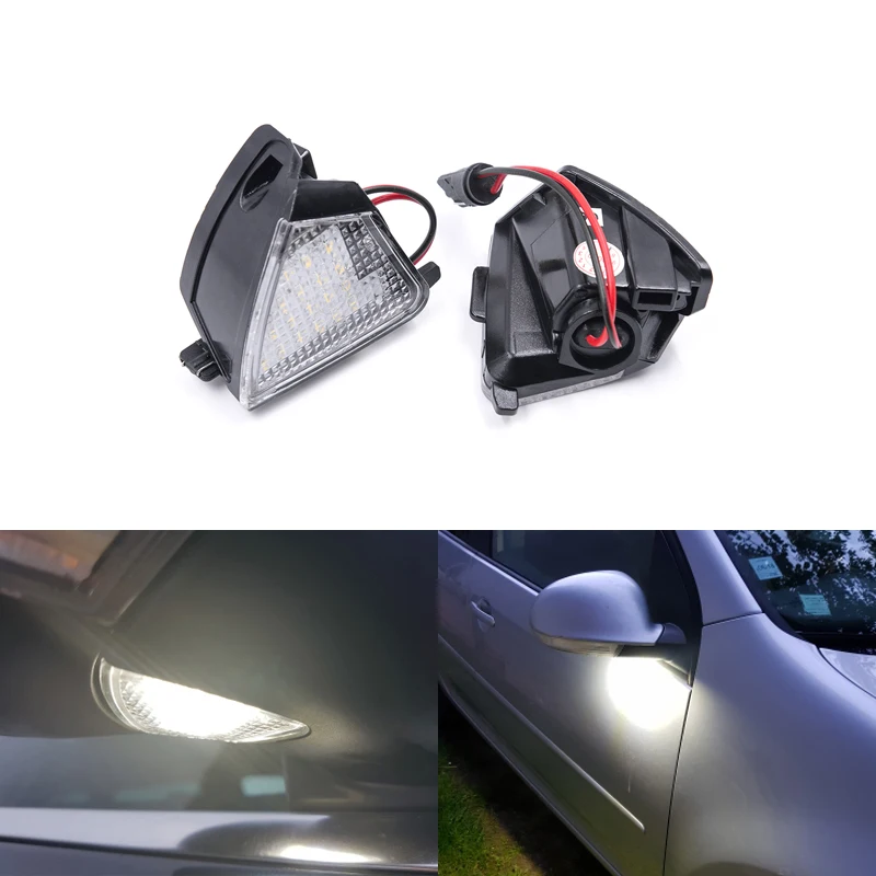 Подходит для VW MK5 MKV Golf 5 Passat B6 CC EOS Rabbit 6 вариант Led под зеркалом боковые лужи CANbus без