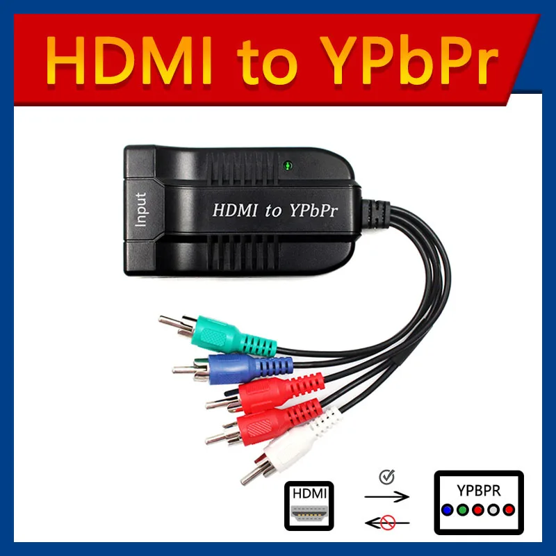 Scaler HDMI в RGB компонент 5 RCA YPbPr видео + R/L 1080P аудио конвертер адаптер ТВ ПК Scaler HDMI в RGB компонент 5 RCA YPbPr видео + R/L 1080P аудио конвертер адаптер ТВ ПК