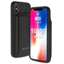 Чехол для аккумулятора для iPhone X XS, 10000 мАч, чехол для зарядки для iPhone X XS, портативный резервный внешний аккумулятор 5,8 дюйма