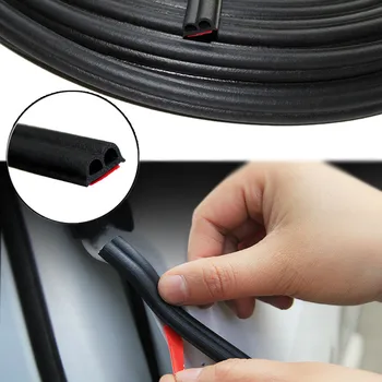

DIY B Type Door Seal Car Sound Insulation Car Door Sealing Strip Rubber Weatherstrip Edge Trim Noise Insulation автотовары