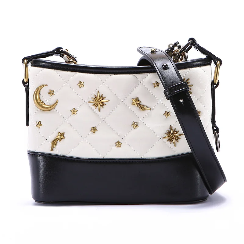 

2019 New Style Star Small c k Bag Women's Rhombus Soft Surface Square Sling Bag Shoulder Diagonal PU Handbag