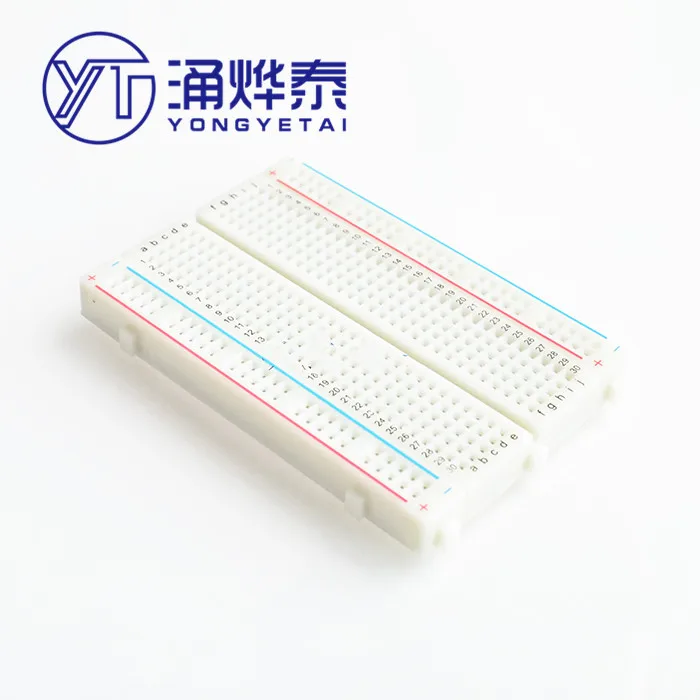 YYT 1PCS Can be spliced solderless breadboard solderless test circuit board experiment board with jumper 400 holes