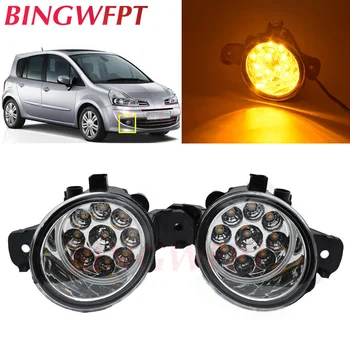 

2PCS (right + left) Oval LED Fog Lights H11 Halogen Lamps For Renault Modus GRAND MODUS F/JP0 Hatchback 2004-2015
