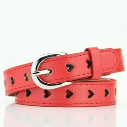 106cm Summer New Hollow Heart Wide belts For Women 2021 Fashion Candy Colors Female belt Children's belts and Straps