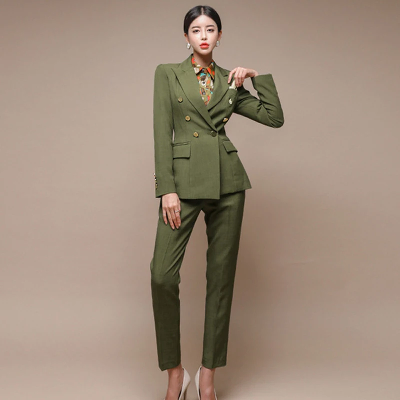 Double breasted womens pant suit Clearance