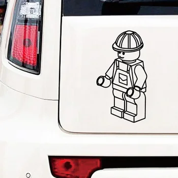 

Lovely Classic Design Cartoon Robot Car Stickers Styling FunnyBumper Window Cover Scratches Waterproof Decal Accessories PVC