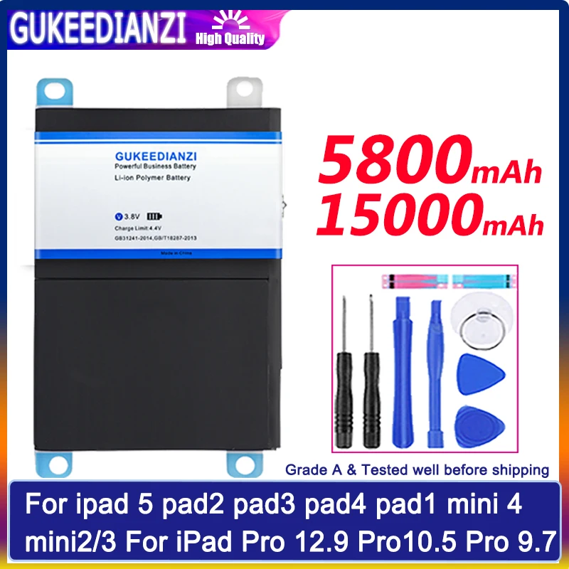 Аккумулятор для планшета ipad 5 2 3 4 1 mini mini2/3 iPad Pro 12 9 Pro10.5 7 A1484 A1395 A1547 A1315 A1538 A1489 |