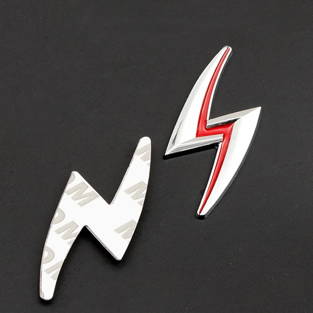 3D Metall Blitz Styling Logo Emblem Auto Aufkleber Abzeichen