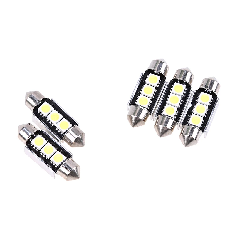 5 шт./лот 5050 3SMD 36 мм Canbus теплоотвод светодиодные автомобильные внутренние фестоны