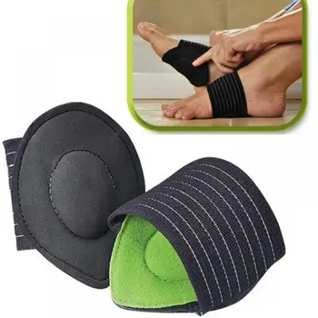

1 Pair Unisex Relief Achy Pain Feet Cushioned Arch Support Protect Foot Healthy Shoe Pad Cushion Flatfoot Corrector