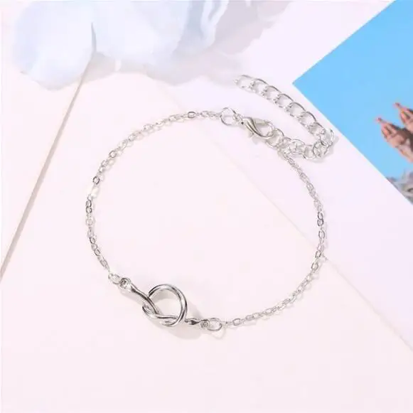 Корейские модные ювелирные изделия SL0381 простые металлические женские браслеты с