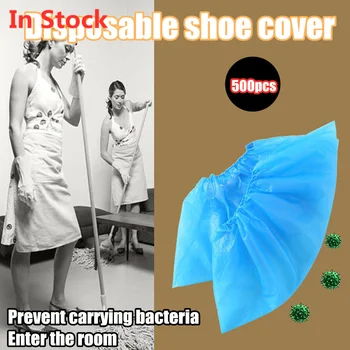 

Disposable 500 Pack Shoe Covers Hygienic Boot Cover for Workplace Indoor Carpet