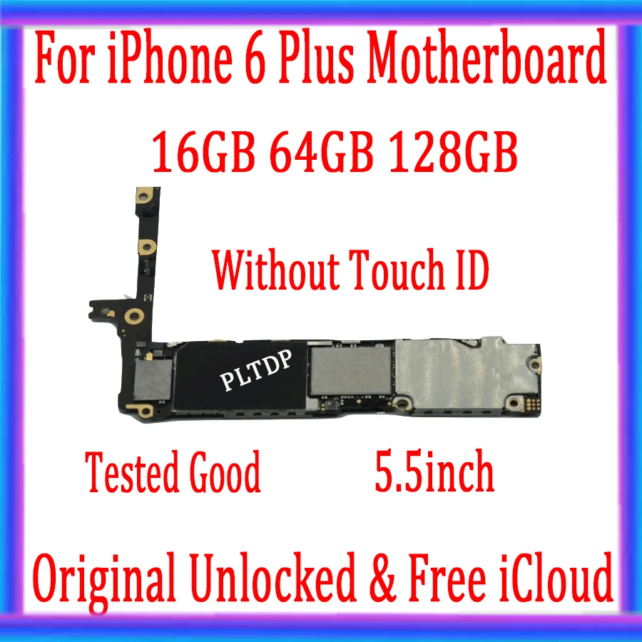 Заводская разблокированная материнская плата для iphone 6 Plus 5 дюйма с Touch ID