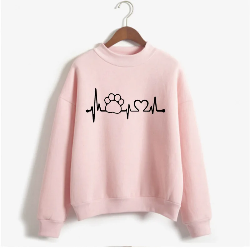 2019 New Women's Cute Print Hoodie Winter Long Sleeve Casual Sweatshirt Moleton Oversized Clothing | Женская одежда
