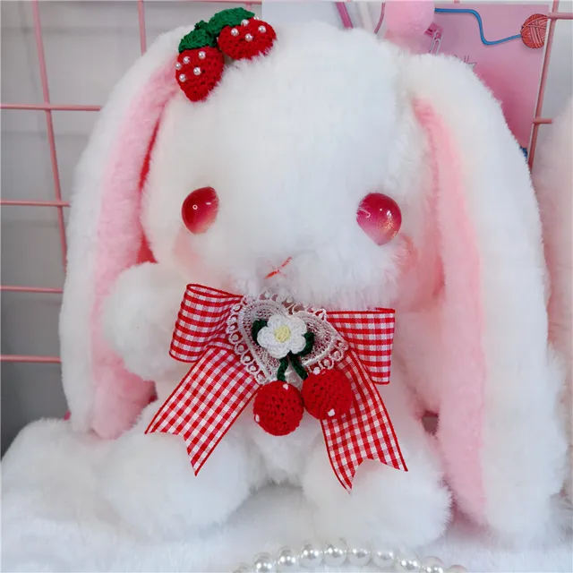 Source Hot Sale Cute Cartoon Lolita Bunny Plush Backpack for Kids