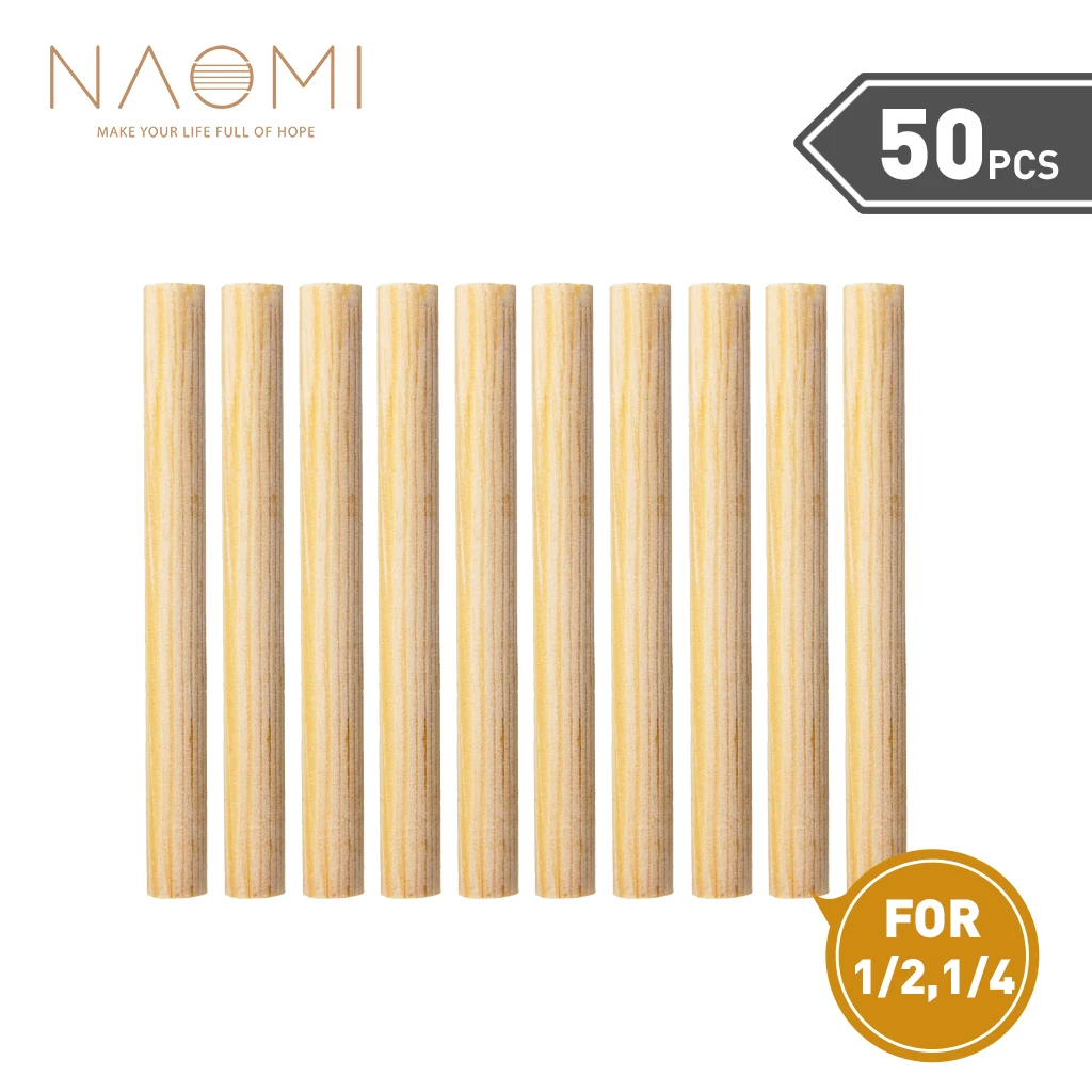 NAOMI 50 шт. скрипка Soundpost 1/4 акустическая звуковая почта Ель для части скрипки