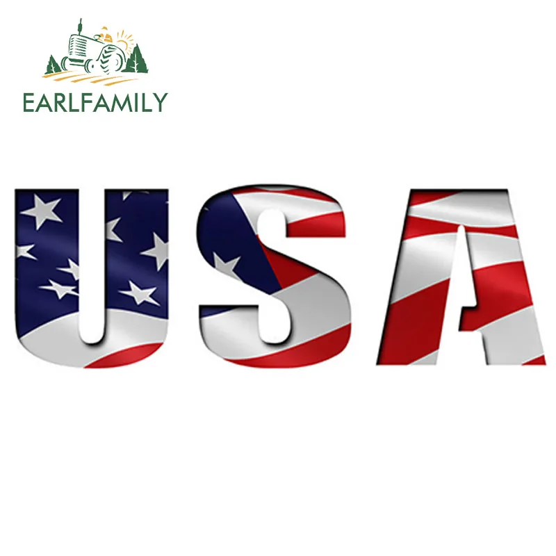 EARLFAMILY 15 см x 5 США вырез флаг наклейка на бампер виниловая автомобиль грузовик