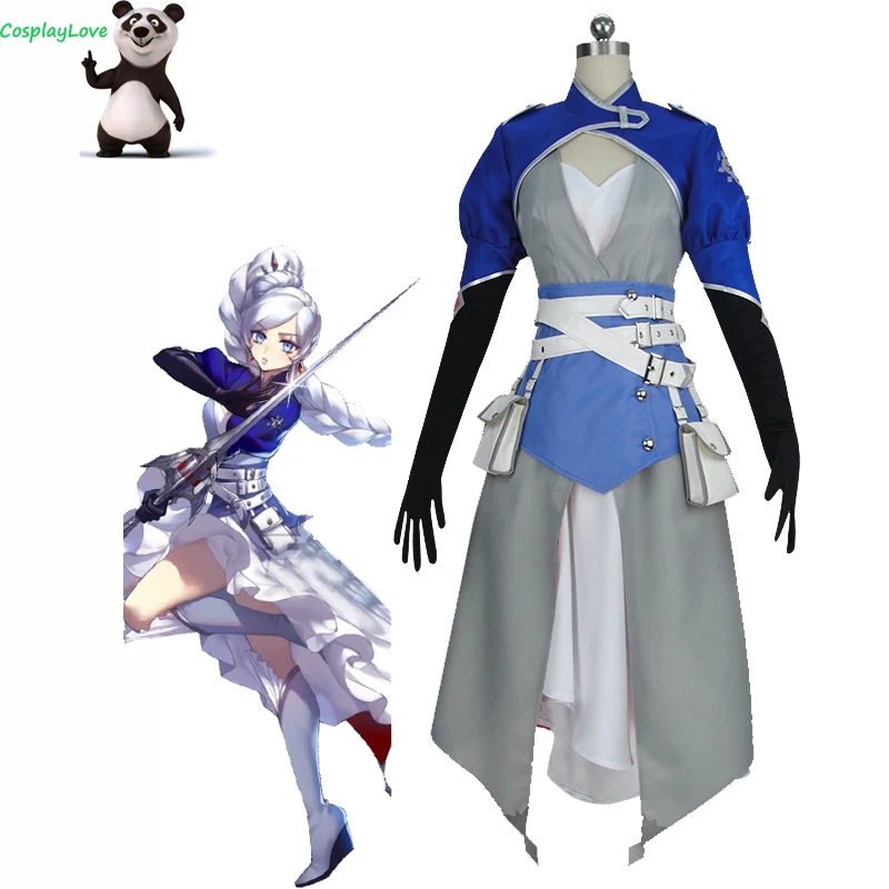 

CosplayLove RWBY 7 Season Weiss Schnee Cosplay Costume With Shoes Cover Custom Made For Halloween Christmas