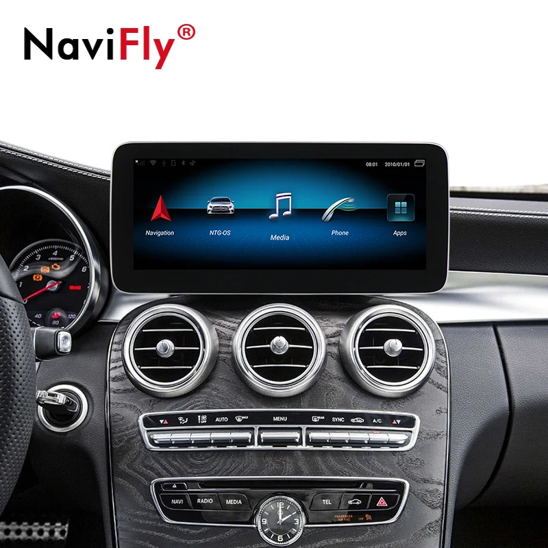 Новое поступление! Автомобильный мультимедийный плеер 4 Гб+ 64 Гб 10,2" Android 9,0 автомобильный dvd-плеер для Mercedes benz C Class W205