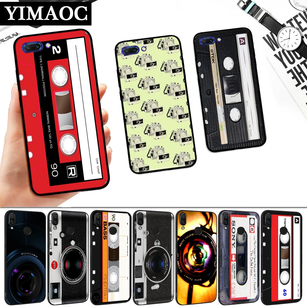 Cassette Tape Volume Camera Silicone Soft Case for Huawei Honor 6A 7A Pro 7C 8 8X 8C 9 9X Lite Note 10 20 |