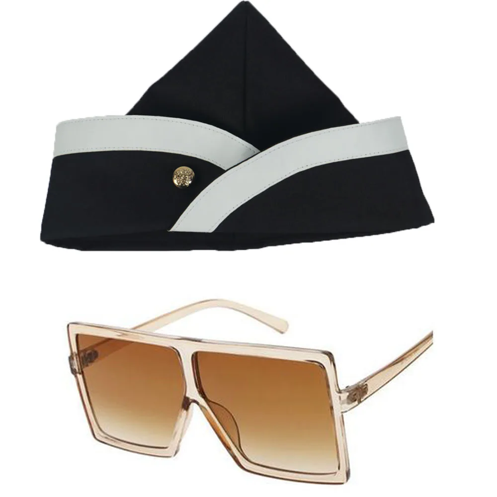 Cosplay Ghana Dancing Pallbearers Coffin Dance Black Cap Glasses Funeral Dancing Team Display Hat Funny Dressed Costume