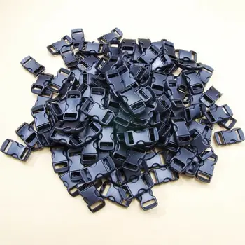 

60pcs/lot Curved Side Release 20mm Plastic Pet Collar Animal Backpack Buckle Paracord Bracelet Buckle Luggage Accessories Buckle
