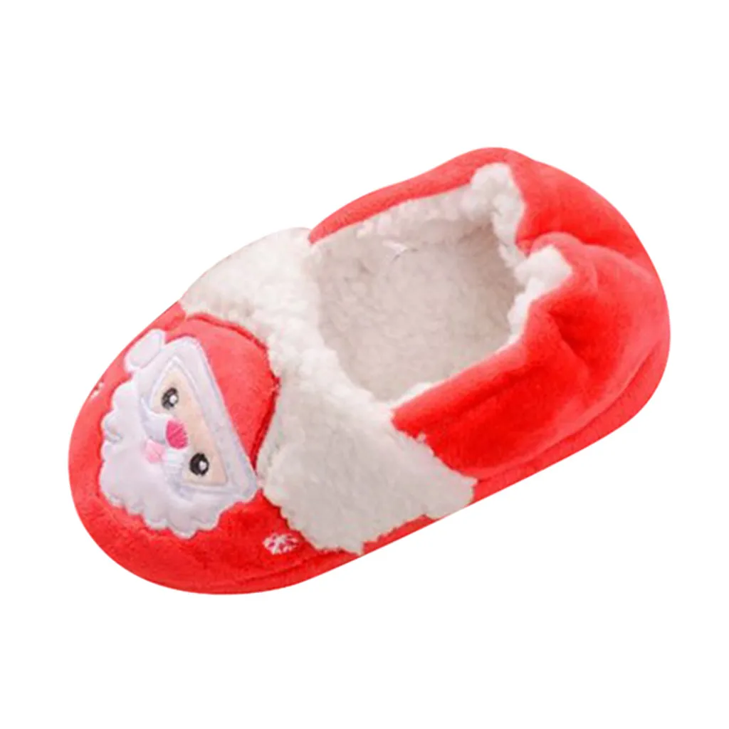 Toddler Infant Slippers Kids Baby Warm Shoes Boys Girls Slippers Cartoon Christmas Kids Slippers Home Shoes Kids Тапочки Kapcie