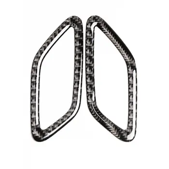 

2PCS/SET Car Styling Car Carbon Fiber Dashboard Ventilation Frame Sticker for Mercedes C Class W205 c180 C200 GLC