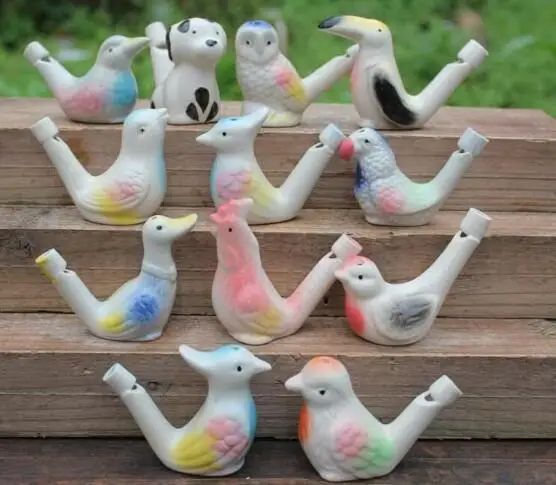 200pcs wholesale dropship new arrival water bird whistle clay ceramic Glazed whistle-peacock Birds | Дом и сад