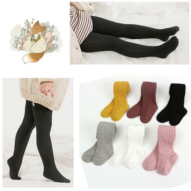6 Pairs Baby Toddler Girls Cable Knit Tights Cotton Warm Leggings Stocking  Pants : : Clothing, Shoes & Accessories