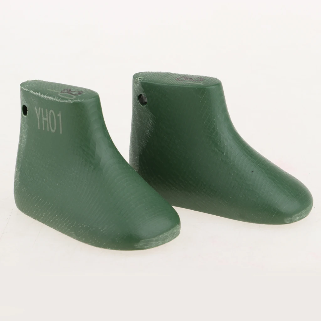 Plastic Shoe Lasts Mold For 18'' American Doll Dolls Boy Dolls DIY Shoe Accessories Green -Pattern A