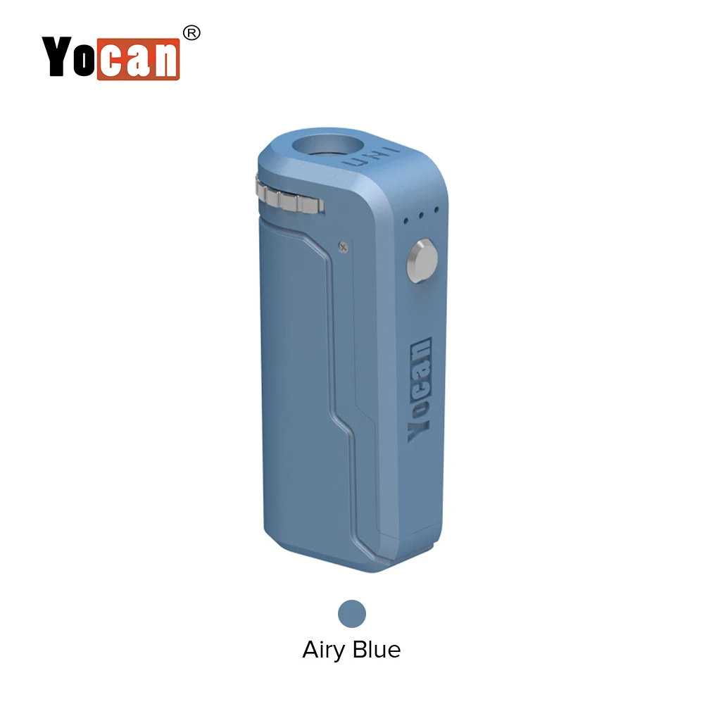YOCAN UNI Mod 650 мАч подходит для всех бак КБР комплект встроенный аккумулятор режим подогрева с регулируемой высотой электронная сигарета пара - Цвет: Airy Blue