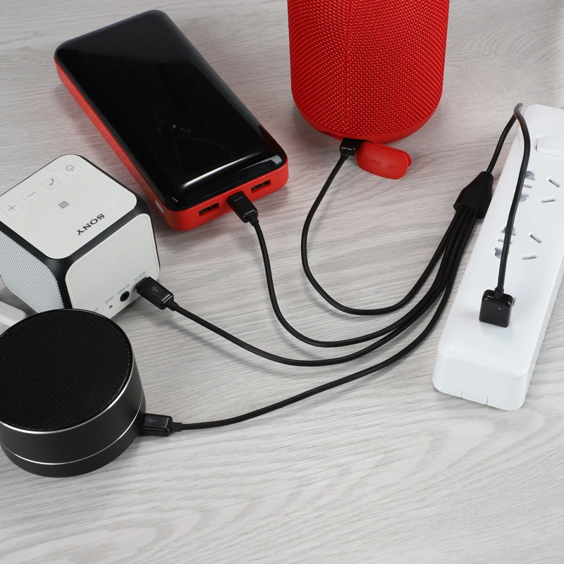 50cm 4 in 1 Micro USB charger cable Power 4 Micro USB Devices At Once