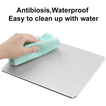 

Aluminum Alloy Mouse Pad Thin Hard Double-Sided Waterproof Quick Mouse Pad for Office and Game Laptops, Computers and PC