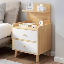 Mini gabinete pequeño de mesita de noche para dormitorio, mueble moderno simple, ligero y lujoso, Perchero de madera maciza, armario locker اث غرف لووم