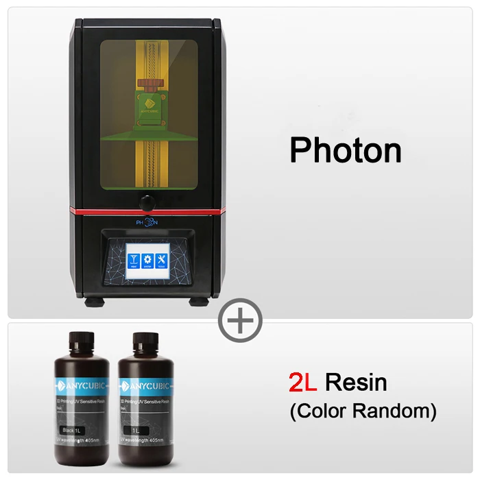 ANYCUBIC Photon 3d принтер УФ Смола SLA 3d принтер impresora 3d Профессиональный с сенсорным экраном из Бразилии - Цвет: Photon Add 2L