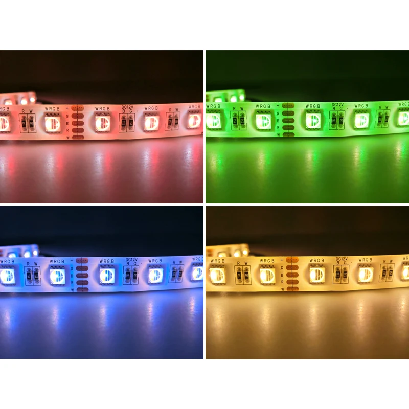 US $11.93 5MLot DC 12V 24V RGBWRGBWW 4 Color In 1 Led Chip 60LedsM 300leds Waterproof IP3065IP67 5050 SMD Flexible LED Strip Light