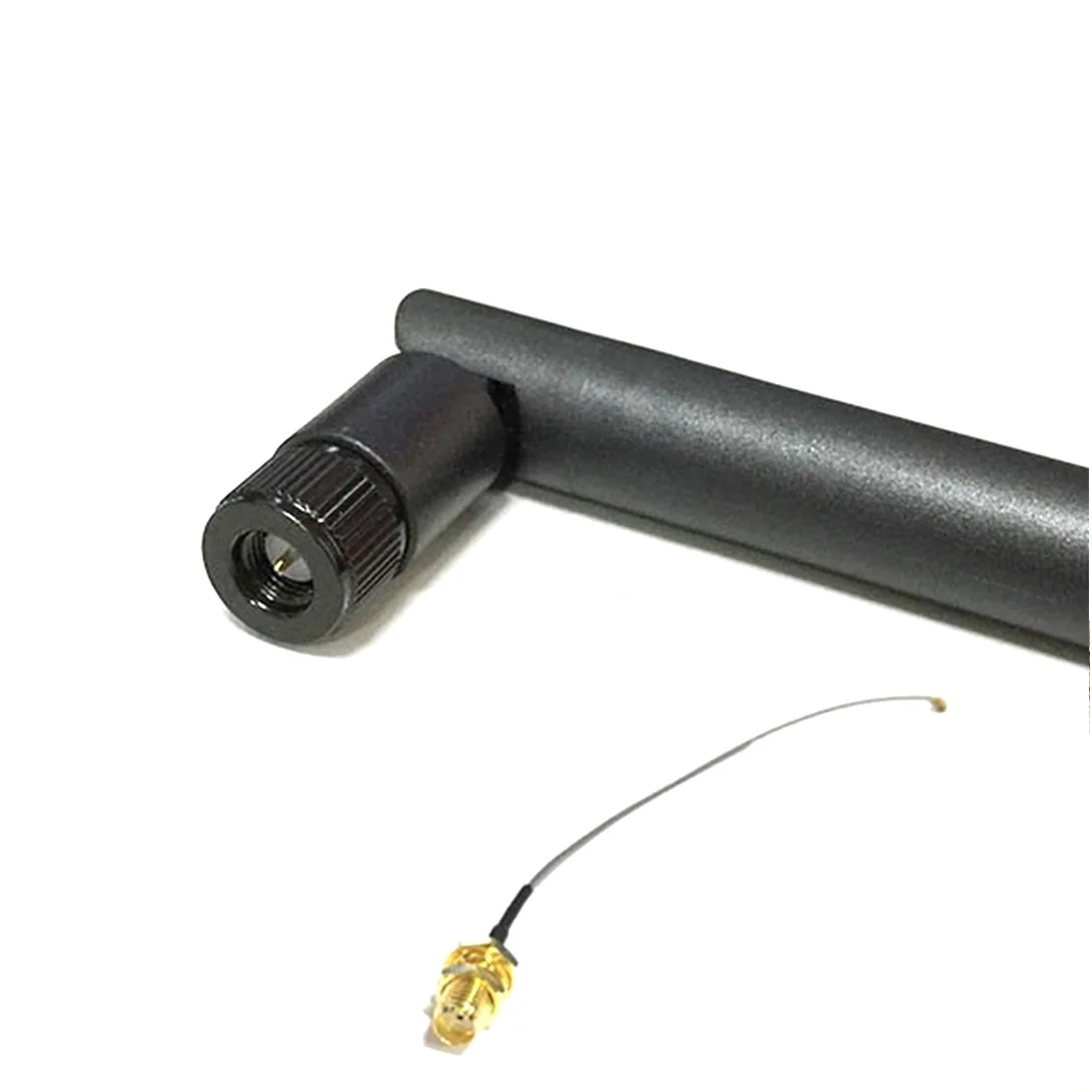 2.4 GHz 6dBi SMA Male Wireless WLAN Aerial 195mm Long + IPX / u.fl To SMA Female Pigtail Cable 15cm 1pcs