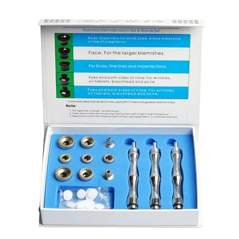 

Diamond Microdermabrasion Dermabrasion 3 Wands 9 Tips Filter Set (Stainless steel)