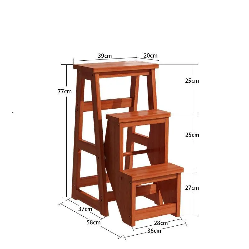 Кухонная скамейка ottoman Sgabelli Cucina tabrete De Cocina Banco складной Escalera деревянный стул-стремянка Escaleta - Цвет: Number 2