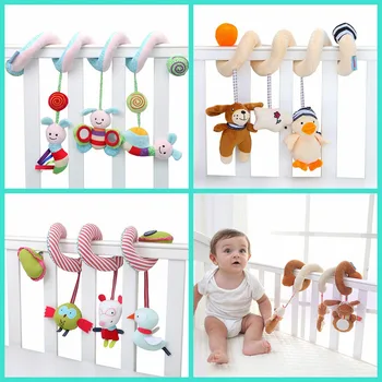 

Baby Bed around Multi-functional Music Distorting Mirror Car Hanging Bed Hanging Plush Toys Baby 0-1-Year-Old Comforter Toys
