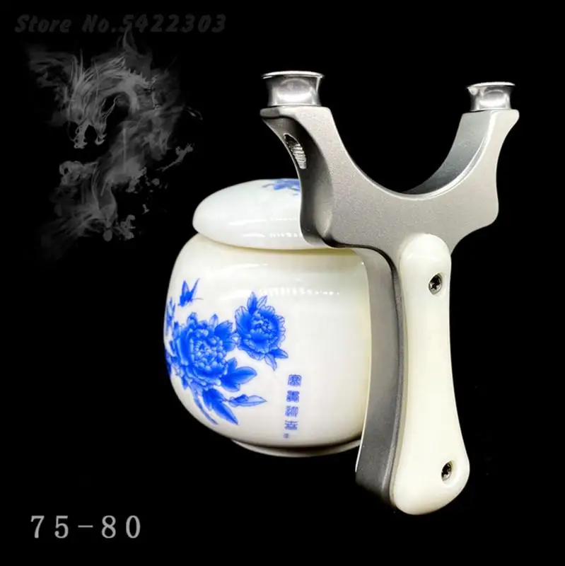 

Professional Stainless Steel Slingshot Titanium Alloy Detachable Slingshot Head Professional Outdoor Shooting Sports Catapult