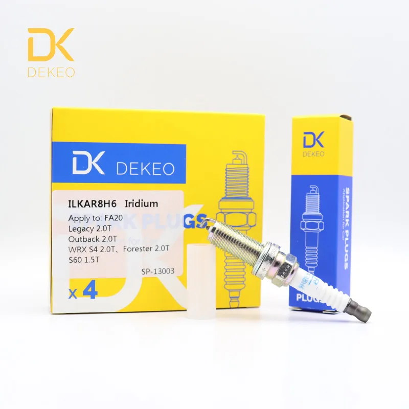 Dekeo ILKAR8H6(96024)22401-AA830 0087295960240 Iridium OEM набор свечей зажигания 4 для Subaru Legacy Impreza WRX S4 Volvo S6